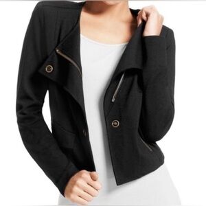 CAbi #615 Black Ponte Moto Jacket, Size S